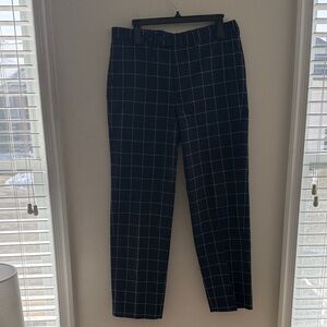 Men's Black Checkered Pants